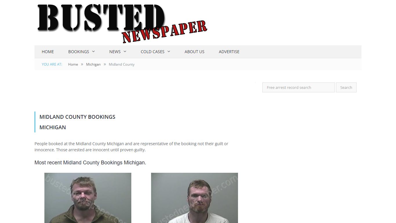 Midland County, MI Mugshots - BUSTEDNEWSPAPER.COM